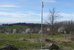 Der rätselhafte Mast auf dem Langenhard sammelt Wetterdaten für die Bau- und Gartenbetrieb Lahr