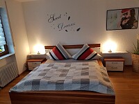 Innenansicht Schlafzimmer Ferienwohnung Sprengel