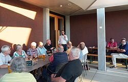 Oberbürgermeister Markus Ibert beim Stadtteiltag 2023 in Dinglingen