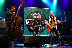 Drei Musiker auf der Bühne