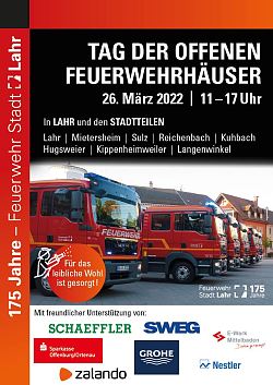Plakat zum Tag der offenen Feuerwehrhäuser