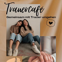 Zwei Frauen sitzen Schulter an Schulter aneinander gelehnt auf dem Fußboden. Sie sehen traurig aus. Sie tragen beide weiße Turnschuhe; Jeans und einen braunen Pullover. Sie haben dunkle lange Haare und ein asiatisches Äußeres. Sie könnten Mutter und Tochter sein.