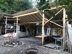 Das neue Dach auf dem Abenteuerspielplatz