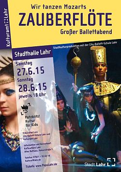 Plakat Wir tanzen Mozarts Zauberflöte