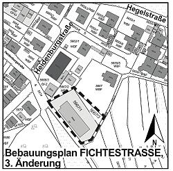 Geltungsbereich des Bebauungsplanes Fichtenstraße