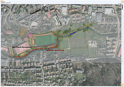Der geplante Spazierweg direkt an der Schutter, in welchen die Idee des Vorschlaggebers mit einfließen sollte. Leider wegen haushalterischer Gründe weiterhin nicht umgesetzt.