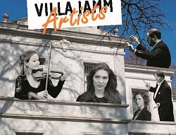 Das Titelbild der Broschüre Villa Jamm Artists, abgebildet ist die Villa Jamm im Stadtpark Lahr.