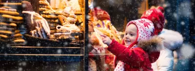 Stadt Lahr Weihnachten Weihnachtsmarkt Winter Schnee Kinder